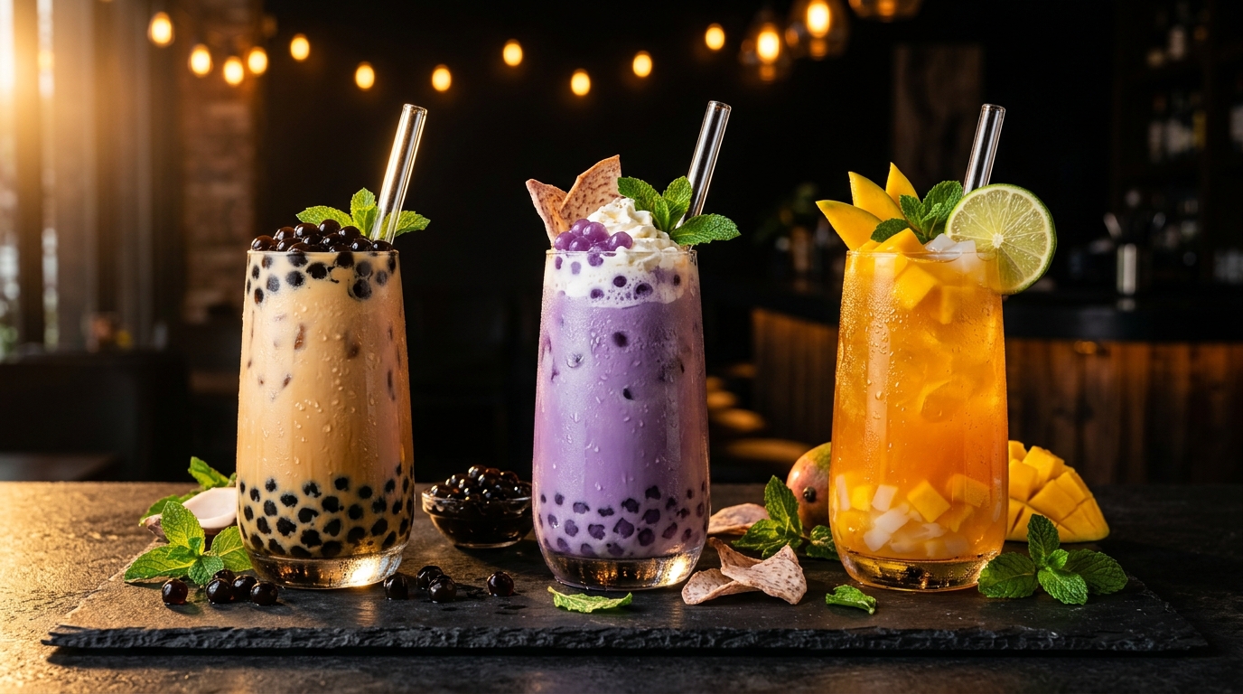 Signature boba tea drinks — Viet Lab Houston